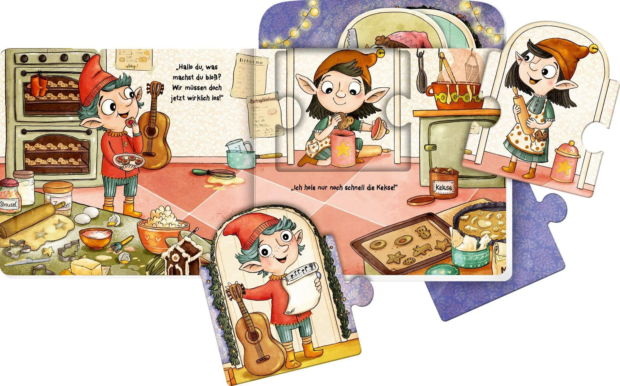 Bild: 9783649653912 | Mein Mitmach-Puzzle-Buch: 5 Wichtel feiern Weihnachten | Reich | Buch