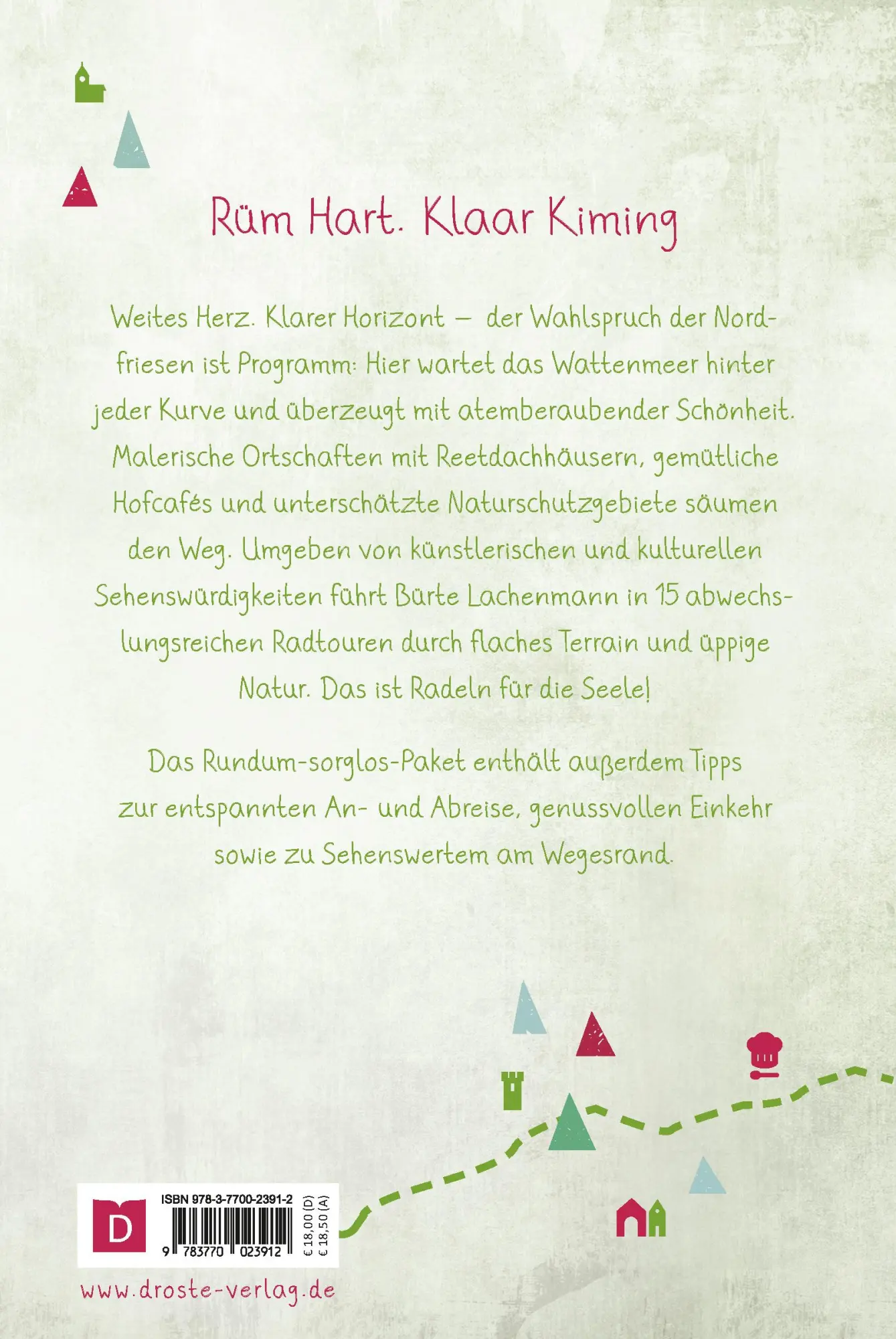 Rückseite: 9783770023912 | Nordfriesland. Radeln für die Seele | 15 Wohlfühltouren | Lachenmann