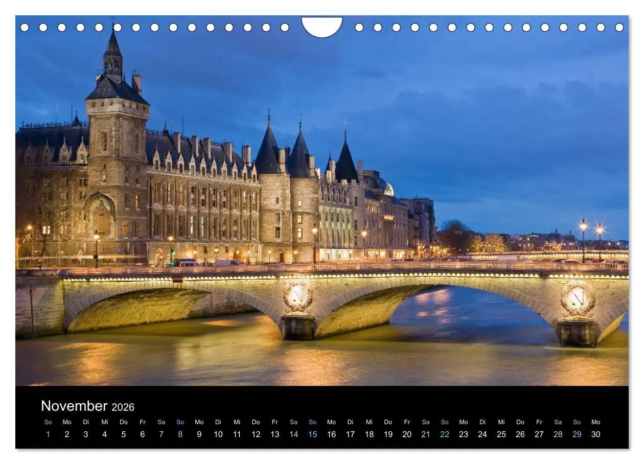 Bild: 9783516024012 | Paris bei Nacht 2026 (Wandkalender 2026 DIN A4 quer), CALVENDO...