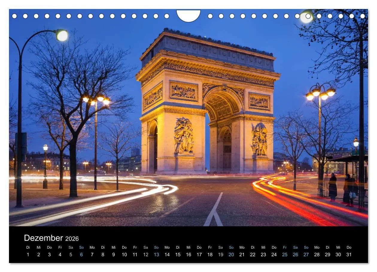 Bild: 9783516024012 | Paris bei Nacht 2026 (Wandkalender 2026 DIN A4 quer), CALVENDO...