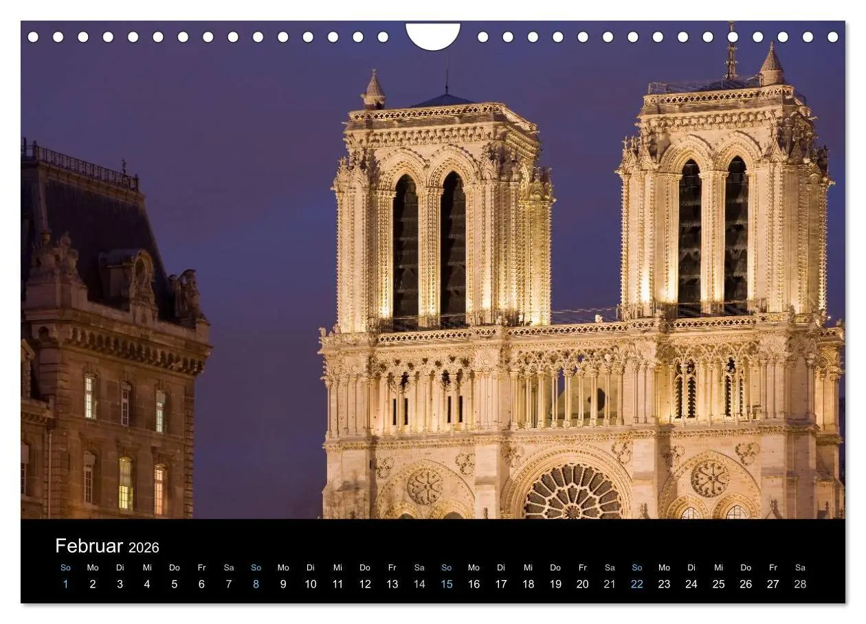 Bild: 9783516024012 | Paris bei Nacht 2026 (Wandkalender 2026 DIN A4 quer), CALVENDO...