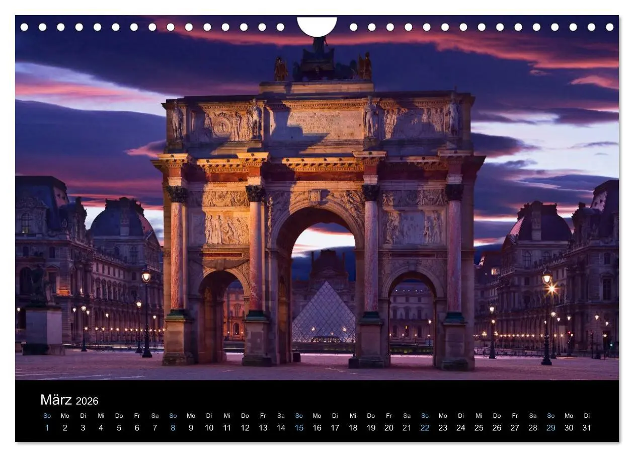 Bild: 9783516024012 | Paris bei Nacht 2026 (Wandkalender 2026 DIN A4 quer), CALVENDO...
