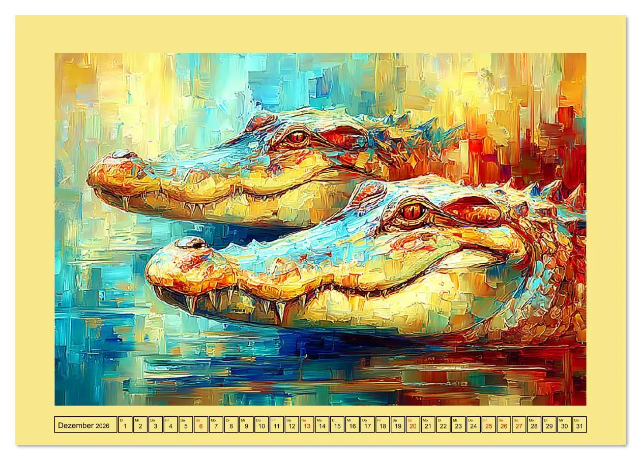 Bild: 9783516644012 | Imposante Reptilien. Faszinierende Tiere in moderner Öloptik...