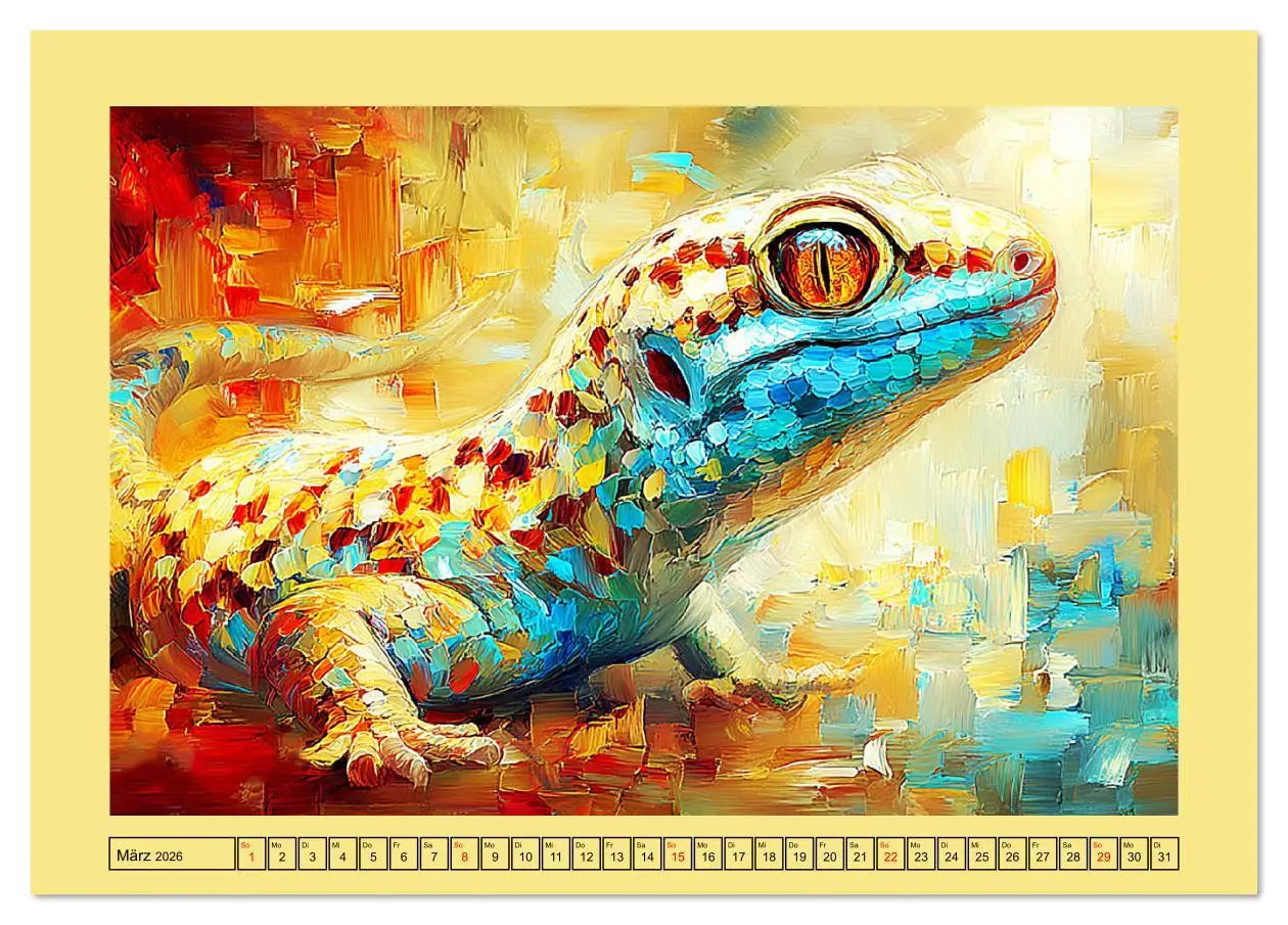 Bild: 9783516644012 | Imposante Reptilien. Faszinierende Tiere in moderner Öloptik...
