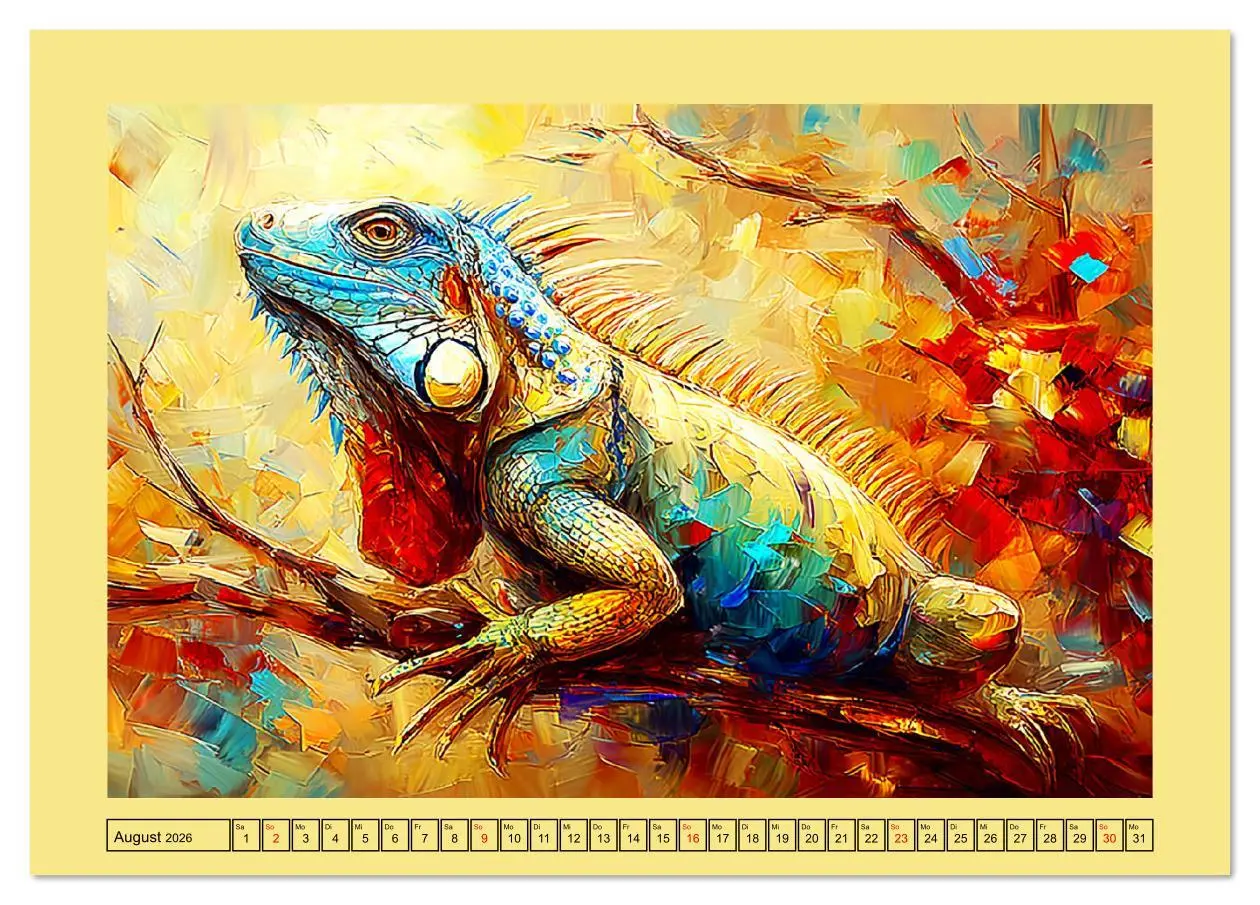 Bild: 9783516644012 | Imposante Reptilien. Faszinierende Tiere in moderner Öloptik...