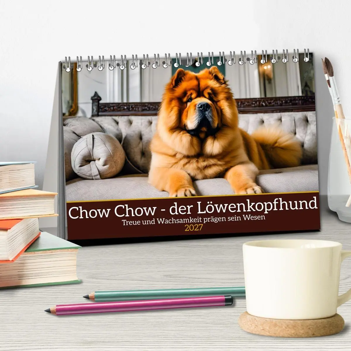 Bild: 9783569114012 | Chow Chow - der Löwenkopfhund (Tischkalender 2027 DIN A5 quer),...