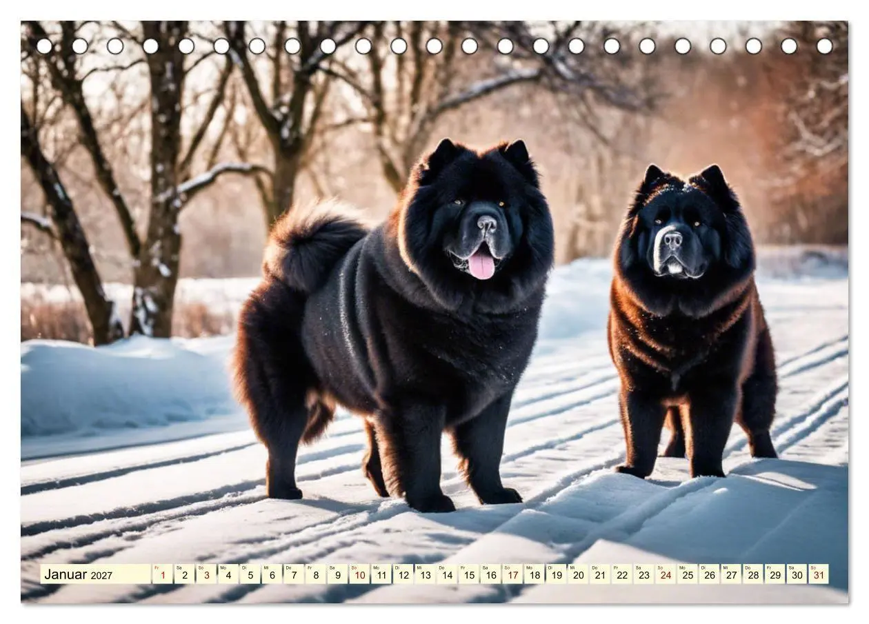 Bild: 9783569114012 | Chow Chow - der Löwenkopfhund (Tischkalender 2027 DIN A5 quer),...