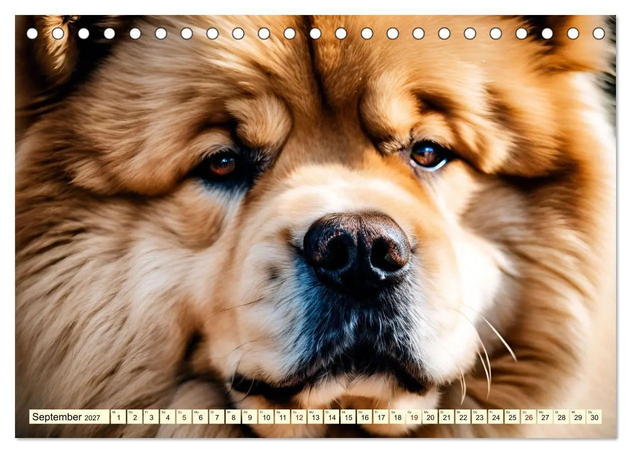 Bild: 9783569114012 | Chow Chow - der Löwenkopfhund (Tischkalender 2027 DIN A5 quer),...