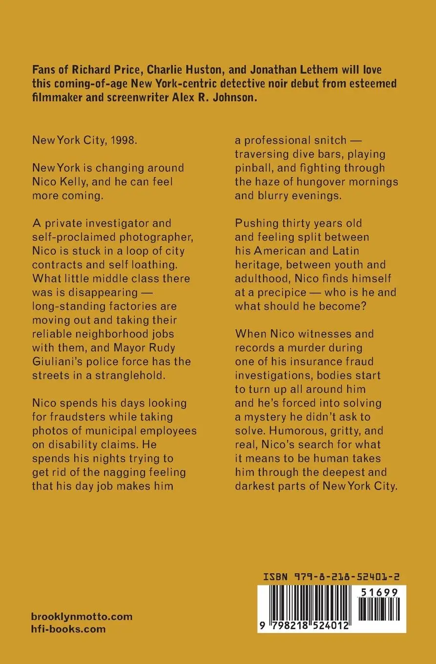 Rückseite: 9798218524012 | Brooklyn Motto | Alex R. Johnson | Taschenbuch | Englisch | 2025 | HFI