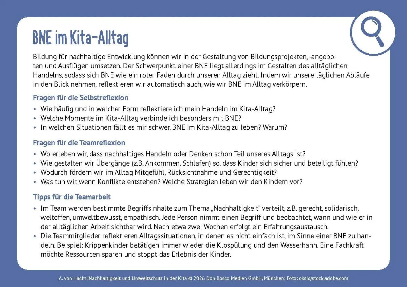 Bild: 4260694924112 | Nachhaltigkeit und Umweltschutz in der Kita | Anna von Hacht | Box