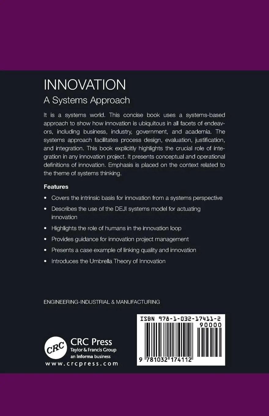 Rückseite: 9781032174112 | Innovation | A Systems Approach | Adedeji B. Badiru | Taschenbuch