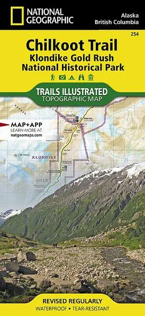 Cover: 9781566954112 | Chilkoot Trail, Klondike Gold Rush National Historic Park Map | Maps