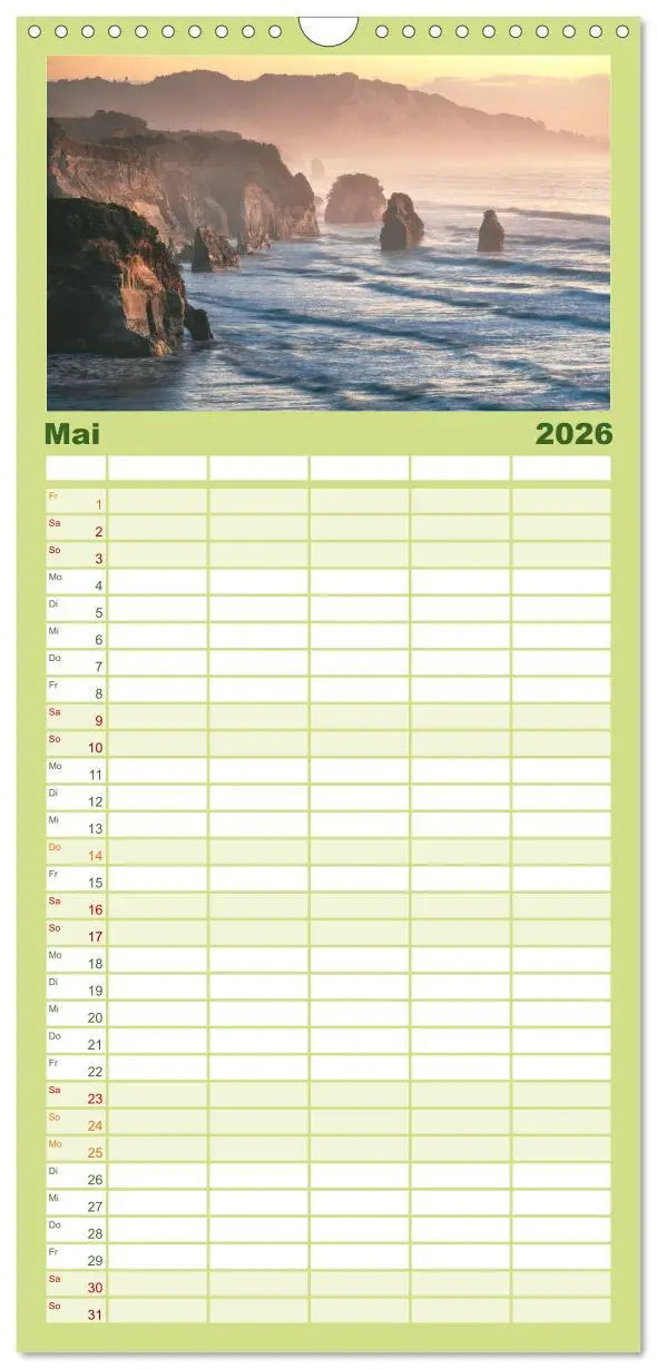 Bild: 9783516494112 | Familienplaner 2026 - Neuseeland - Traumreise ans Ende der Welt mit...