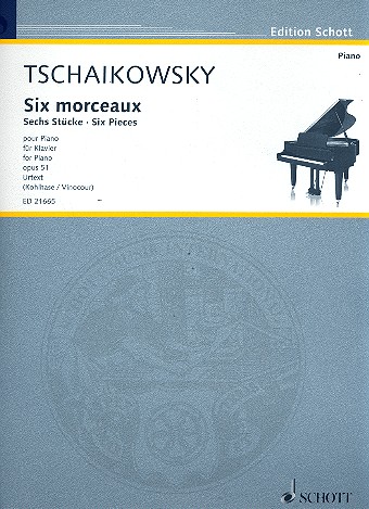 Cover: 9790001194112 | Six pieces op. 51 | Pyotr Ilyich Tchaikovsky | Buch | 2014
