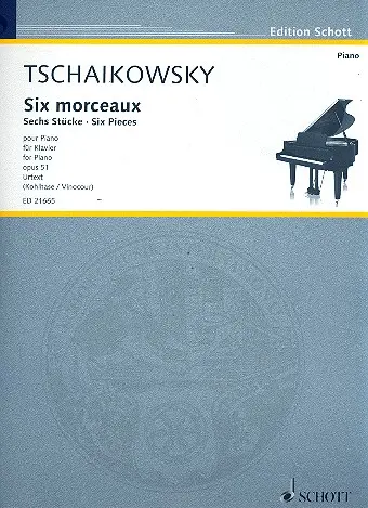 Cover: 9790001194112 | Six pieces op. 51 | Pyotr Ilyich Tchaikovsky | Buch | 2014