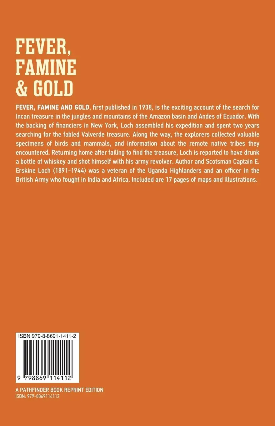 Rückseite: 9798869114112 | Fever, Famine, and Gold | Eric Erskine Loch | Taschenbuch | Englisch