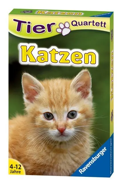 Cover: 4005556204212 | Tierquartett Katzen - Kartenspiel ab 4 Jahre | Spiel | Spiel | 20421