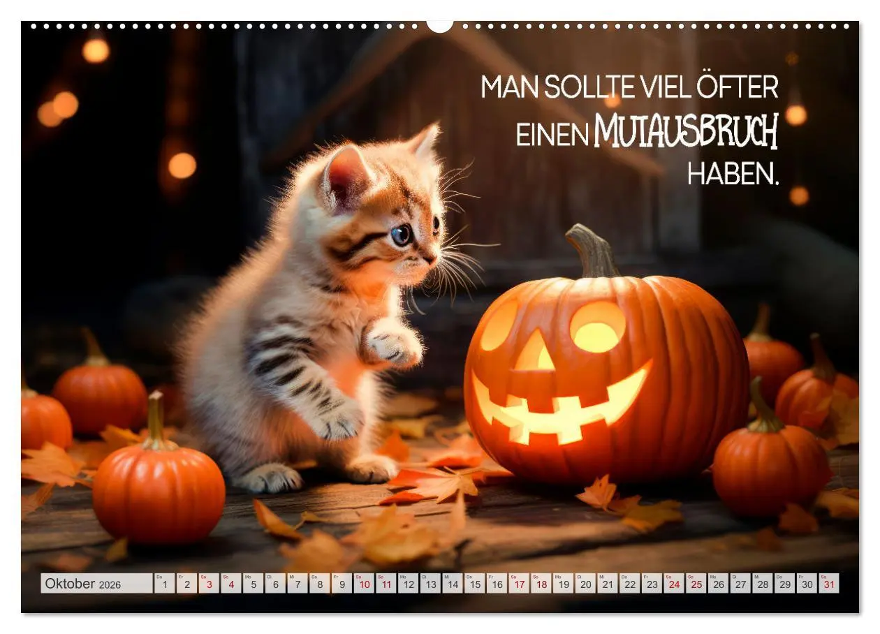Bild: 9783457464212 | KATZEN-IRONIE Lach mal wieder (hochwertiger Premium Wandkalender...