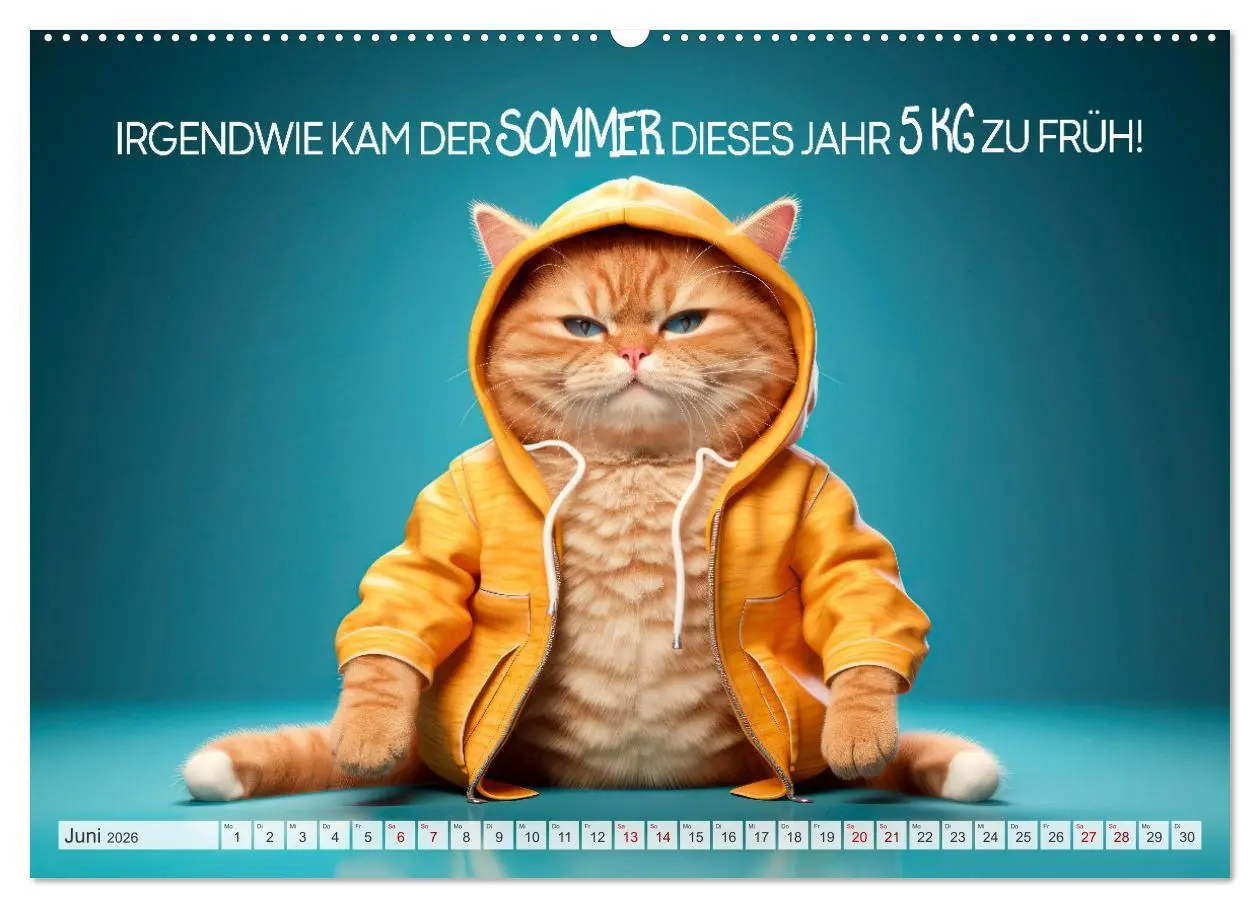 Bild: 9783457464212 | KATZEN-IRONIE Lach mal wieder (hochwertiger Premium Wandkalender...
