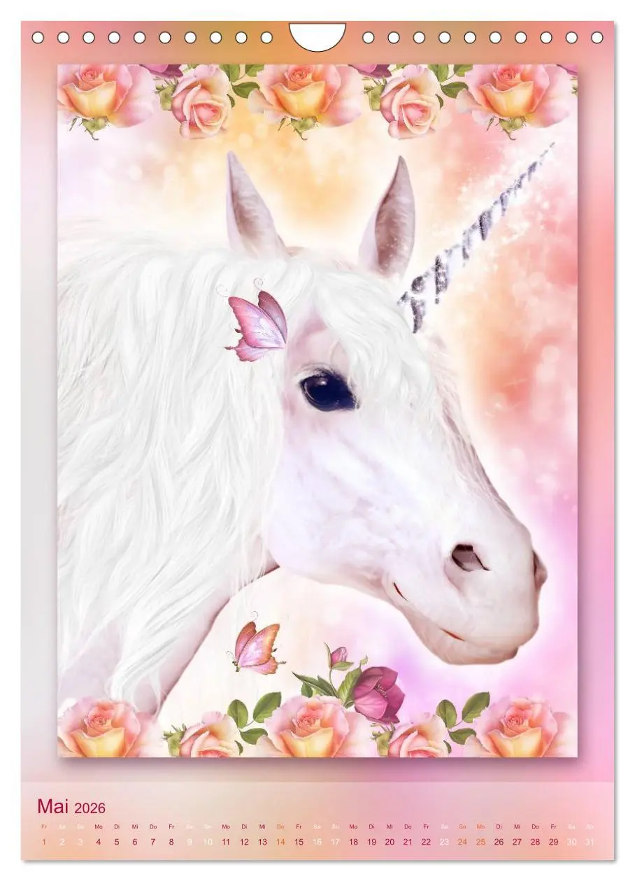 Bild: 9783516484212 | Einhörner - Kalender (Wandkalender 2026 DIN A4 hoch), CALVENDO...