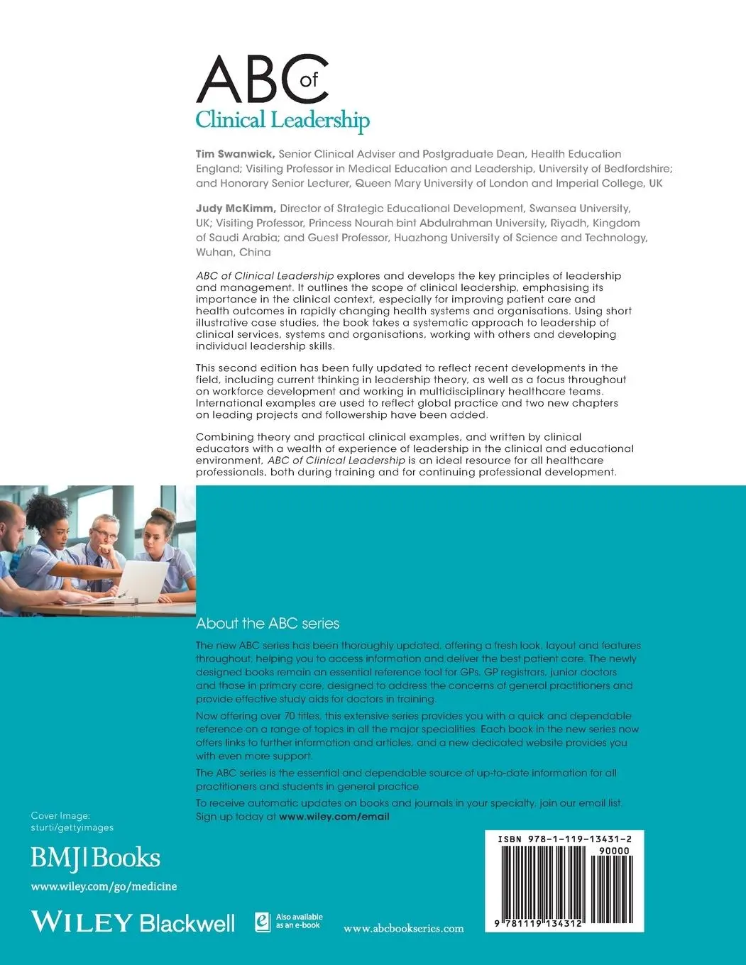 Rückseite: 9781119134312 | ABC of Clinical Leadership | Tim Swanwick (u. a.) | Taschenbuch | 2017