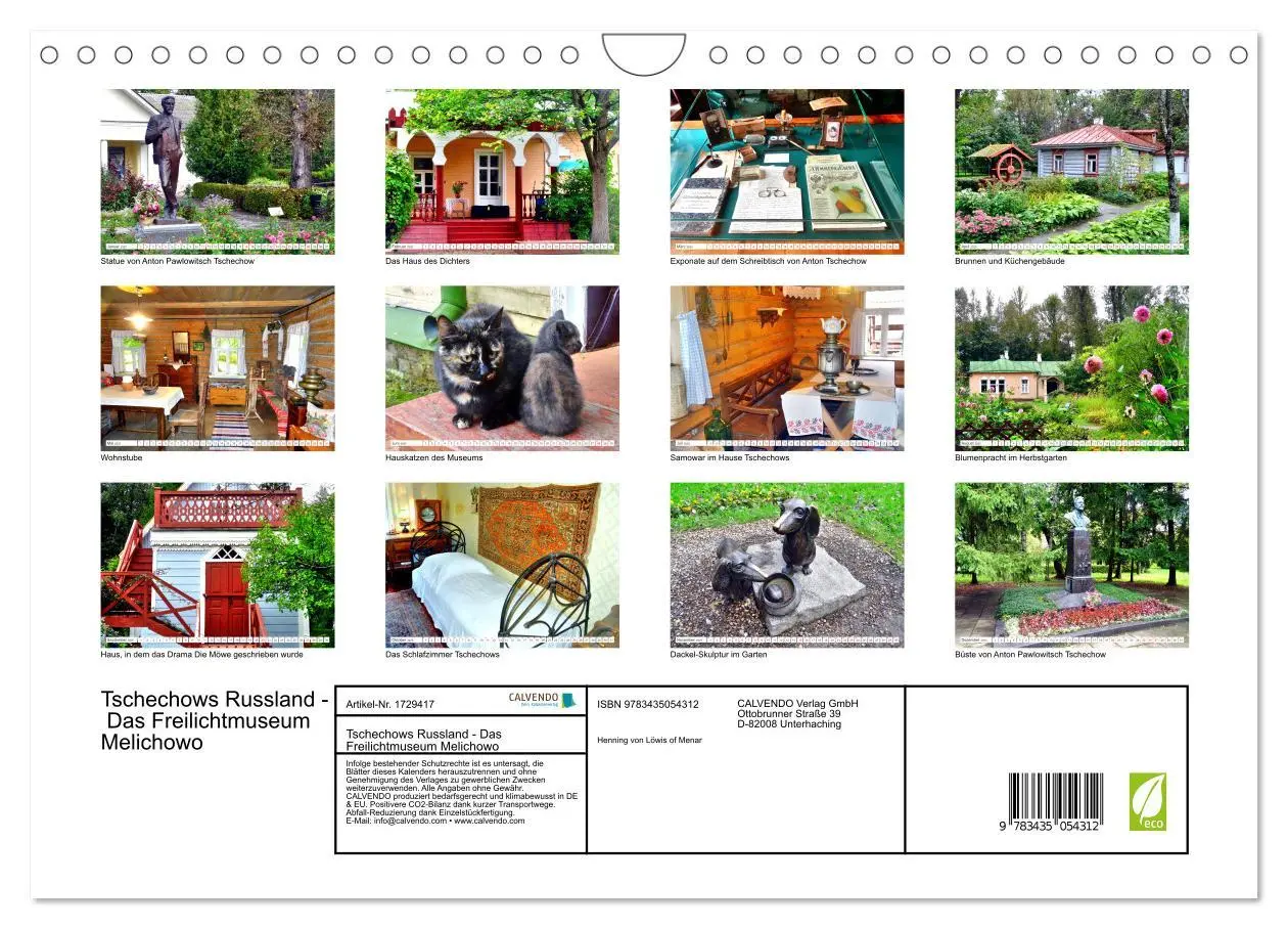 Bild: 9783435054312 | Tschechows Russland - Das Freilichtmuseum Melichowo (Wandkalender...