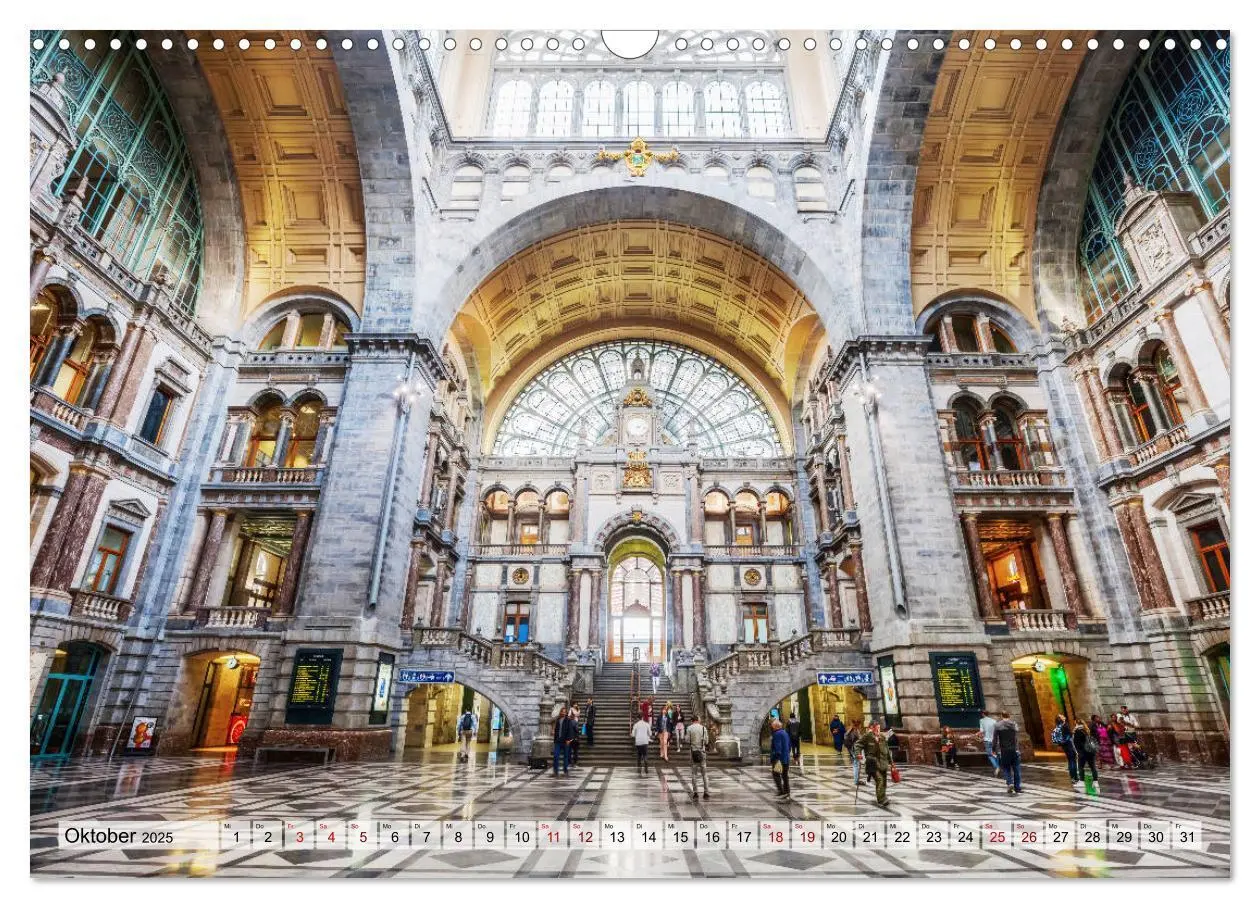 Bild: 9783435364312 | Bahnhöfe in Europa (Wandkalender 2025 DIN A3 quer), CALVENDO...