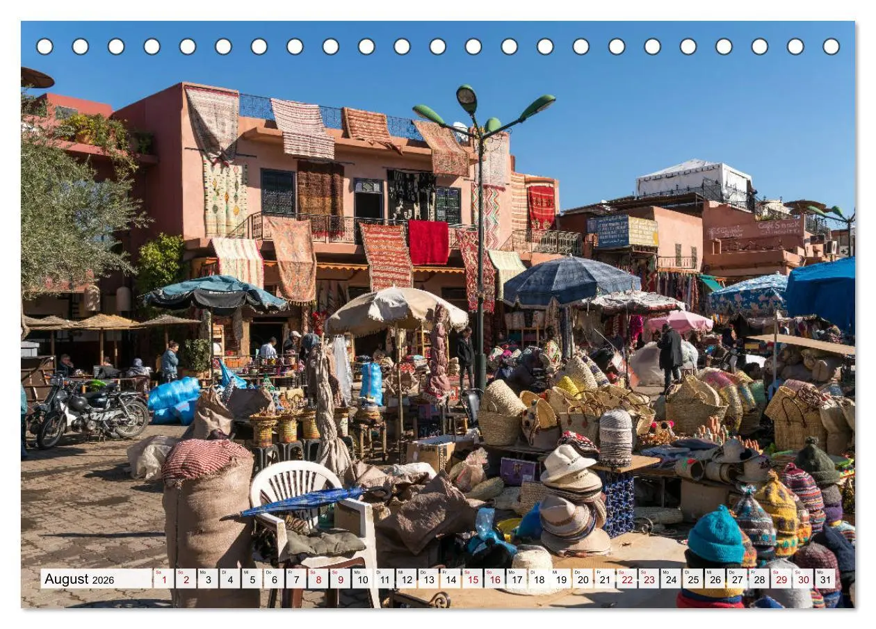 Bild: 9783457834312 | Marokko - Marrakesch (Tischkalender 2026 DIN A5 quer), CALVENDO...