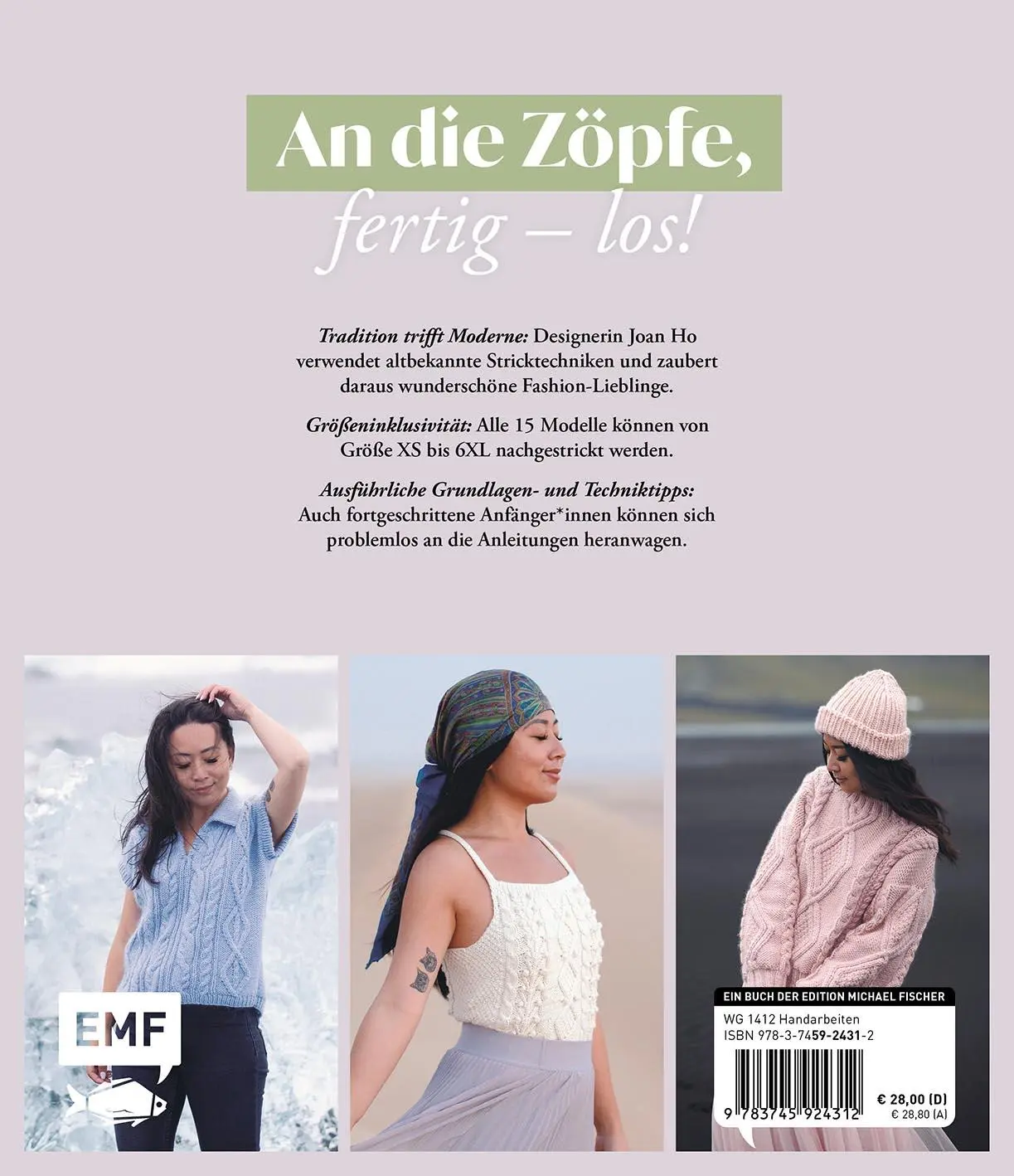 Rückseite: 9783745924312 | Moderne Zopfmuster stricken | Buch | 176 S. | Deutsch | 2024