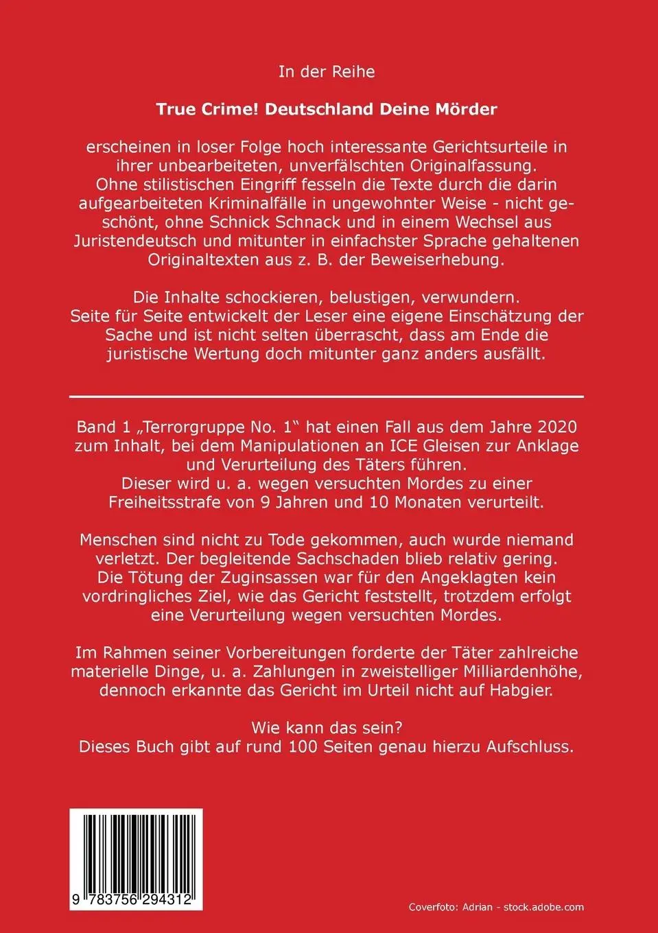 Rückseite: 9783756294312 | True Crime! Deutschland Deine Mörder | Dirk Liebnitzky | Taschenbuch