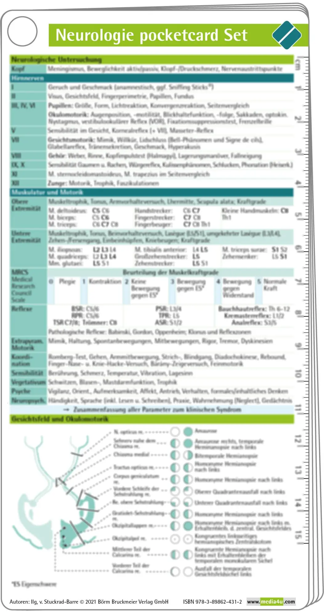 Cover: 9783898624312 | Neurologie pocketcard Set | Sebastian von Stuckrad-Barre (u. a.)