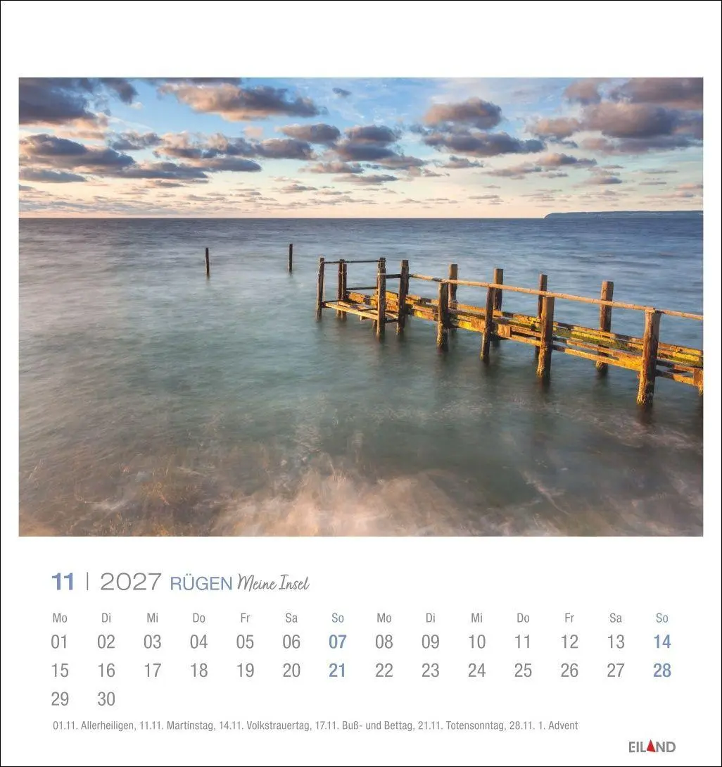 Bild: 9783964024312 | Rügen Postkartenkalender 2027 - Meine Insel | Eiland | Kalender | 2027
