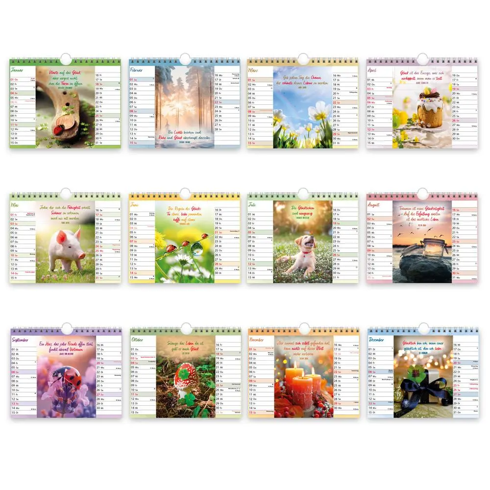 Bild: 9783988024312 | Trötsch Notizkalender Querformat Notizkalender Viel Glück 2026 mit...