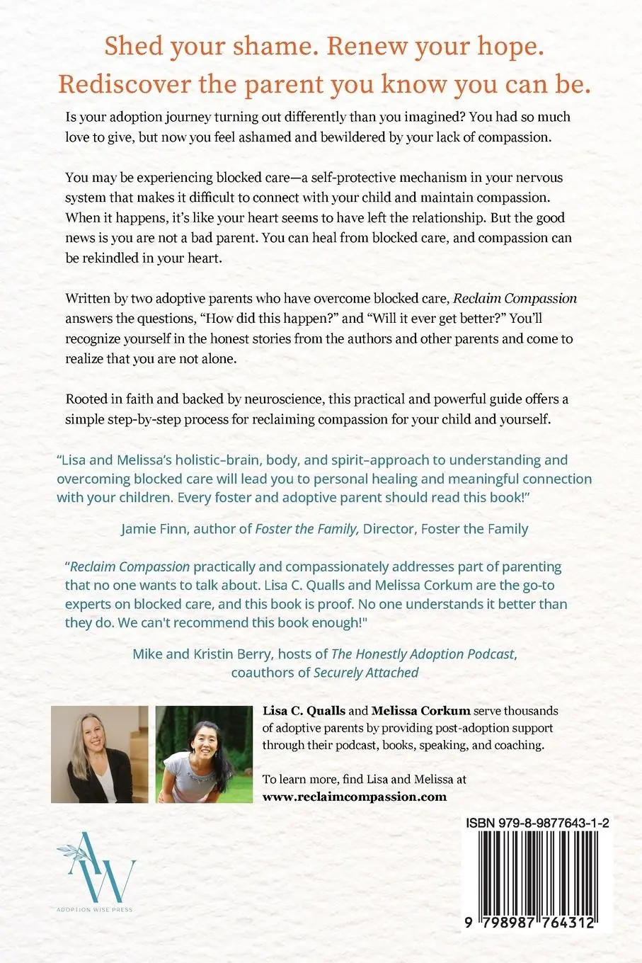 Rückseite: 9798987764312 | Reclaim Compassion | Lisa C Qualls (u. a.) | Taschenbuch | Englisch