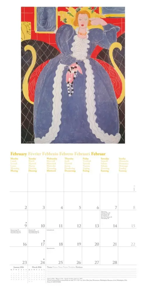 Bild: 4069095004412 | Henri Matisse 2026 - Wand-Kalender - Broschüren-Kalender - 30x30 -...