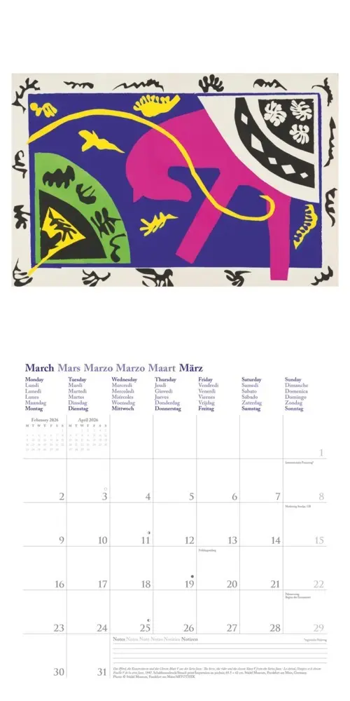 Bild: 4069095004412 | Henri Matisse 2026 - Wand-Kalender - Broschüren-Kalender - 30x30 -...