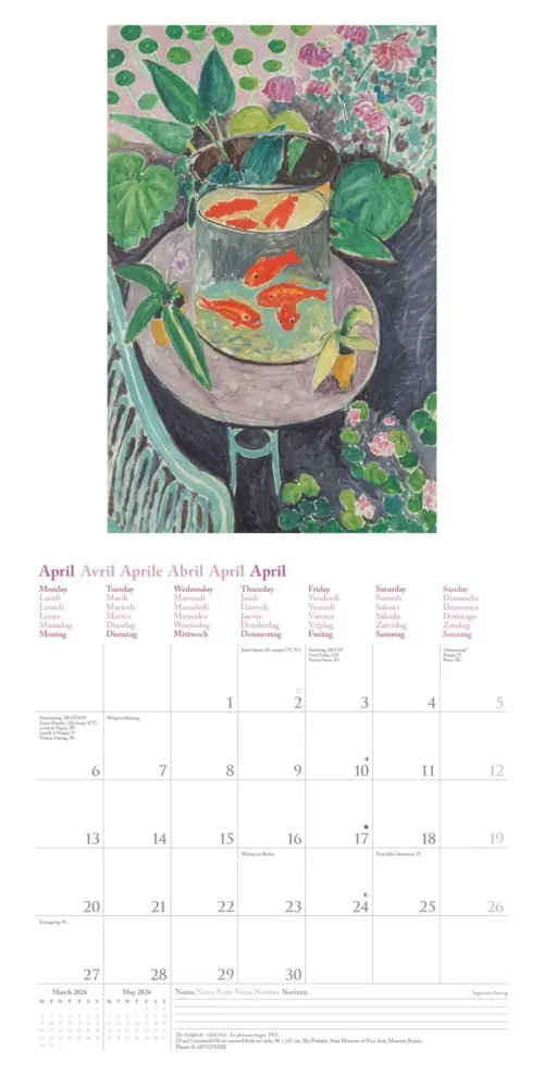 Bild: 4069095004412 | Henri Matisse 2026 - Wand-Kalender - Broschüren-Kalender - 30x30 -...