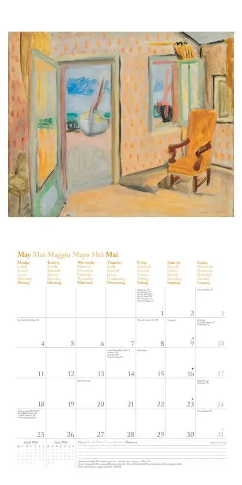 Bild: 4069095004412 | Henri Matisse 2026 - Wand-Kalender - Broschüren-Kalender - 30x30 -...