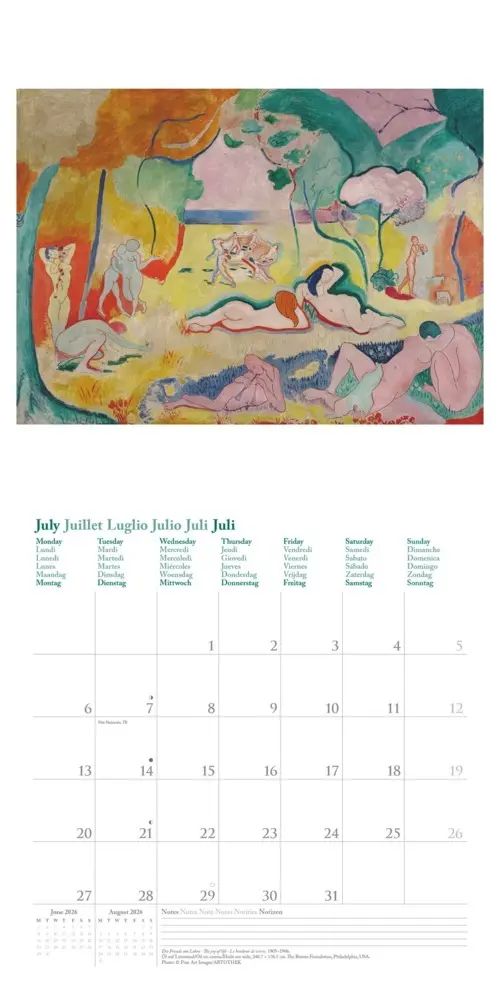 Bild: 4069095004412 | Henri Matisse 2026 - Wand-Kalender - Broschüren-Kalender - 30x30 -...