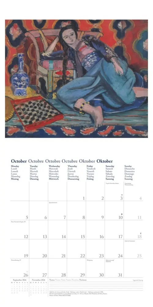 Bild: 4069095004412 | Henri Matisse 2026 - Wand-Kalender - Broschüren-Kalender - 30x30 -...