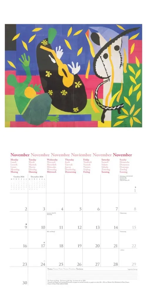 Bild: 4069095004412 | Henri Matisse 2026 - Wand-Kalender - Broschüren-Kalender - 30x30 -...