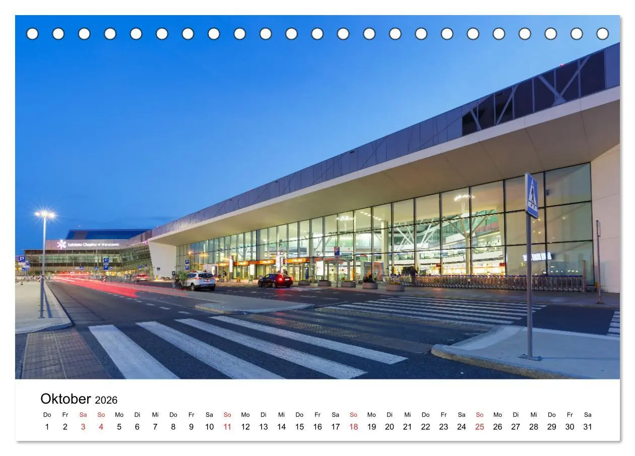 Bild: 9783457684412 | FLUGHÄFEN (Tischkalender 2026 DIN A5 quer), CALVENDO Monatskalender