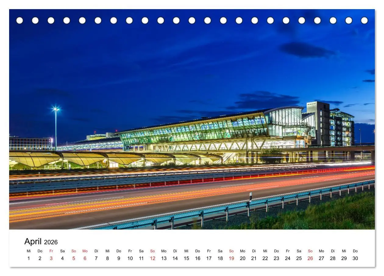 Bild: 9783457684412 | FLUGHÄFEN (Tischkalender 2026 DIN A5 quer), CALVENDO Monatskalender