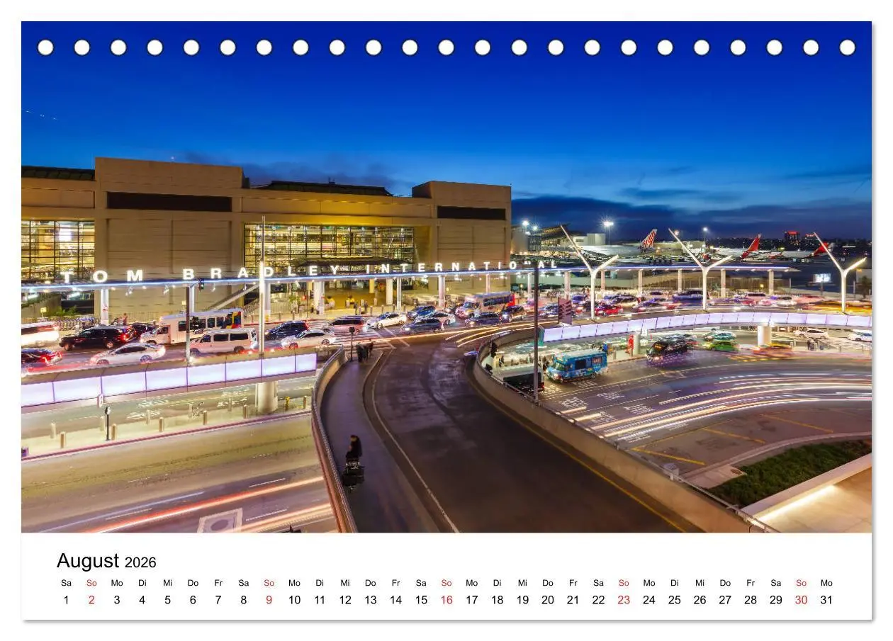Bild: 9783457684412 | FLUGHÄFEN (Tischkalender 2026 DIN A5 quer), CALVENDO Monatskalender