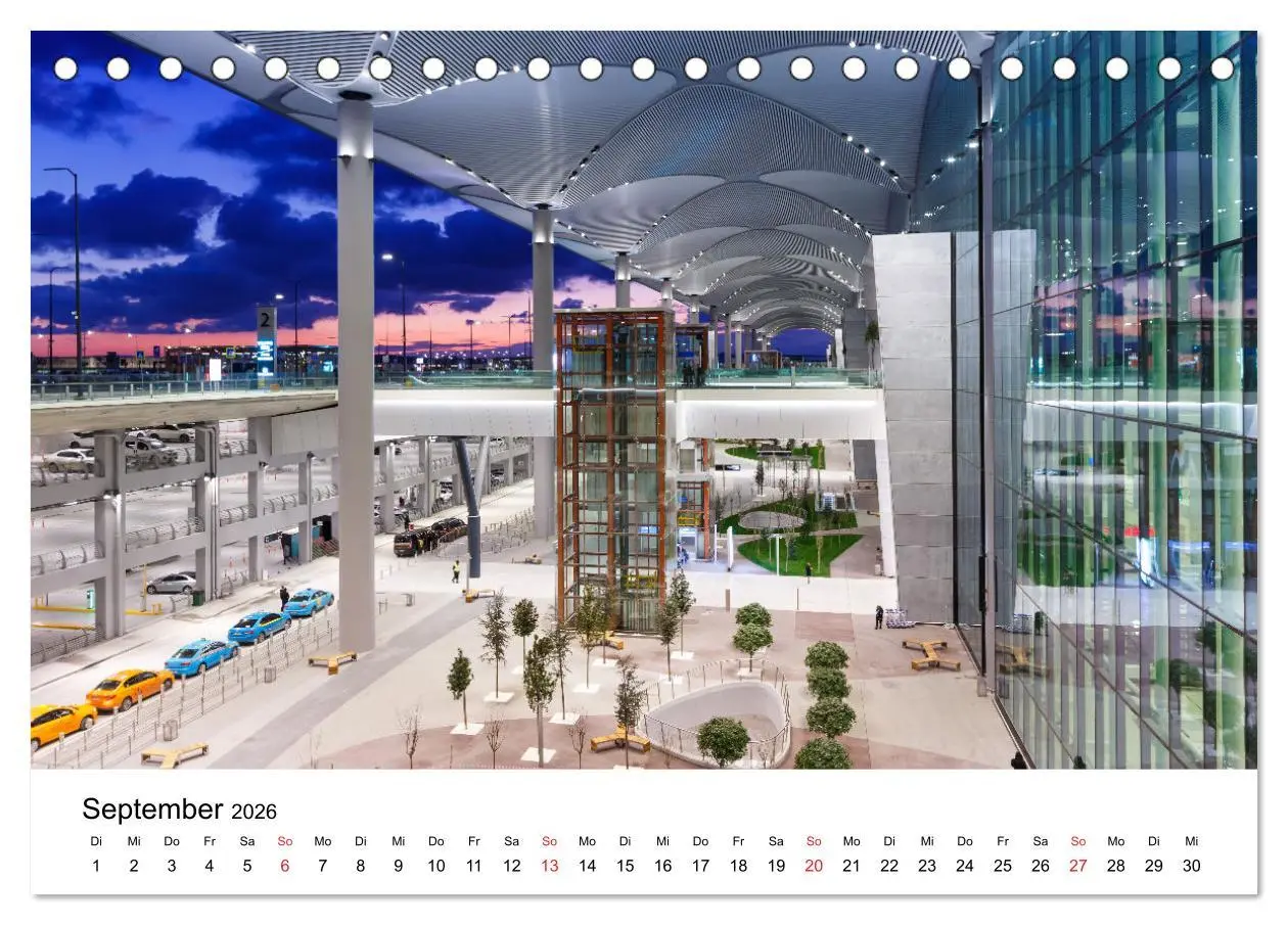 Bild: 9783457684412 | FLUGHÄFEN (Tischkalender 2026 DIN A5 quer), CALVENDO Monatskalender