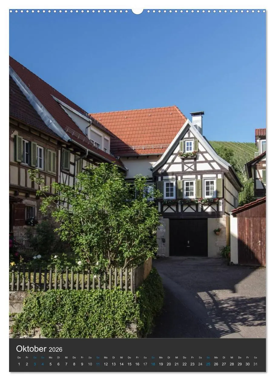 Bild: 9783516464412 | Strümpfelbach - Fachwerkhäuser (hochwertiger Premium Wandkalender...