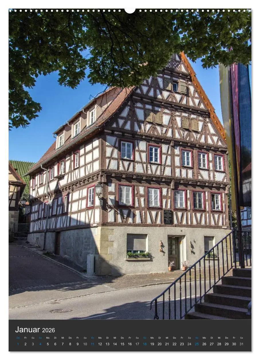 Bild: 9783516464412 | Strümpfelbach - Fachwerkhäuser (hochwertiger Premium Wandkalender...