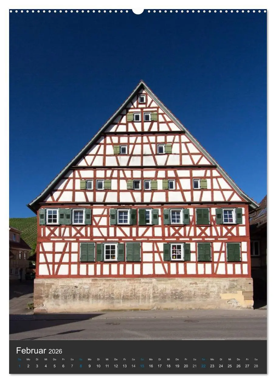 Bild: 9783516464412 | Strümpfelbach - Fachwerkhäuser (hochwertiger Premium Wandkalender...