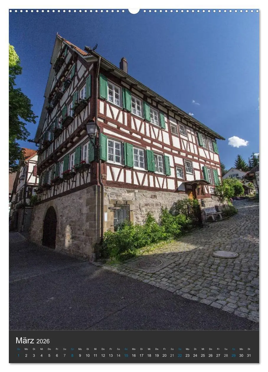 Bild: 9783516464412 | Strümpfelbach - Fachwerkhäuser (hochwertiger Premium Wandkalender...