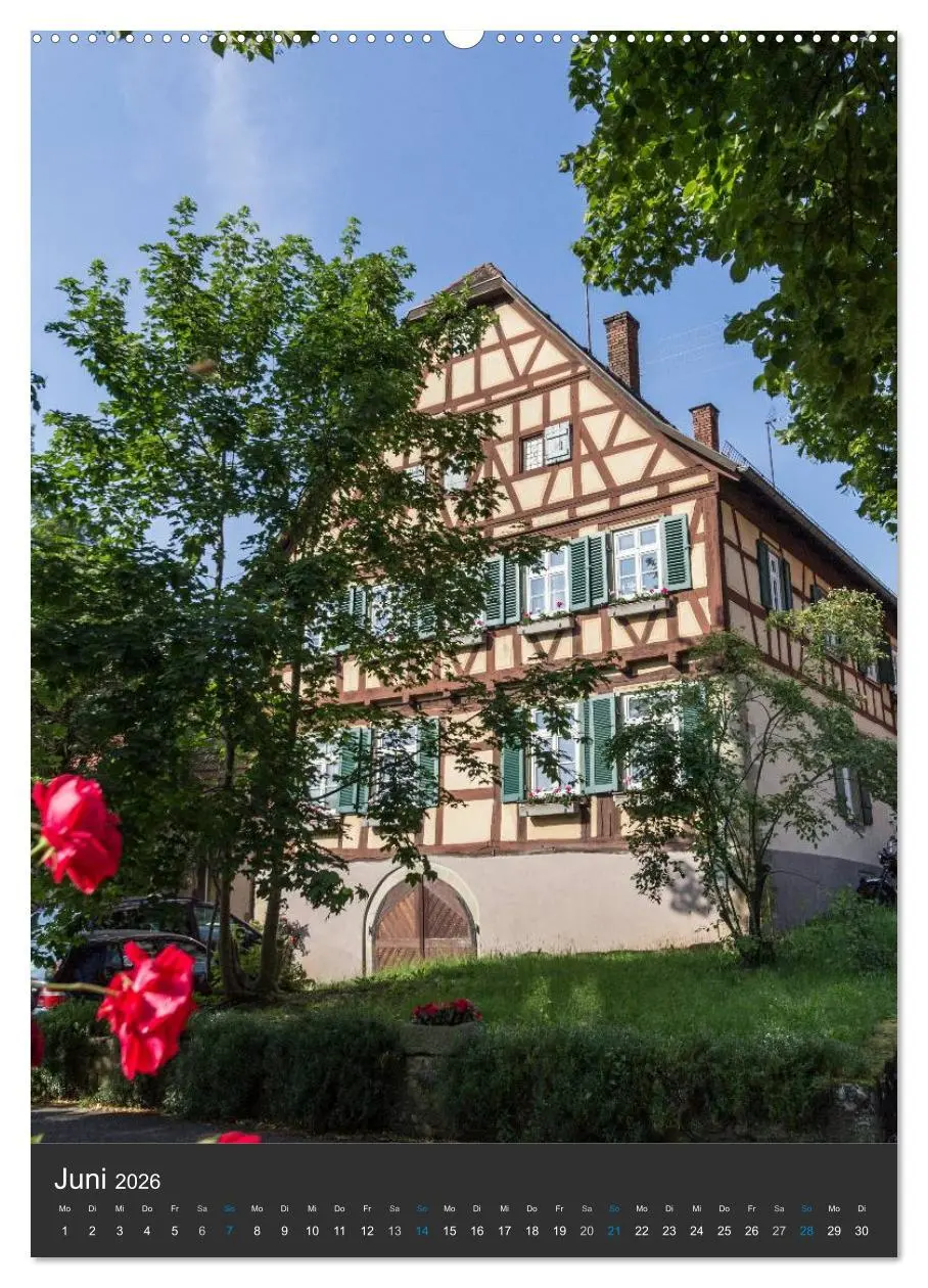 Bild: 9783516464412 | Strümpfelbach - Fachwerkhäuser (hochwertiger Premium Wandkalender...